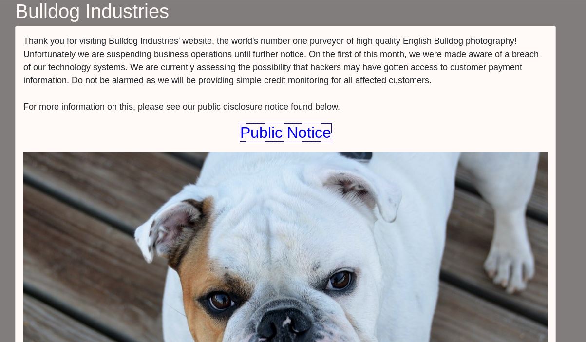 Bulldog Notice