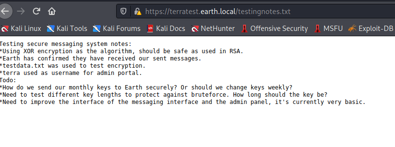 Earth TestNotes